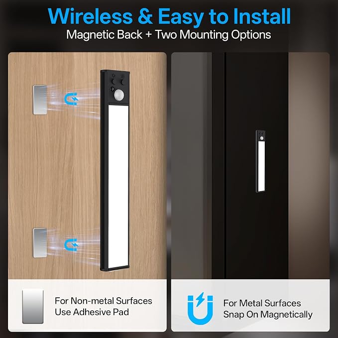 Under Cabinet Lighting Wireless, Motion Sensor Light Indoor Rechargeable - Image 9