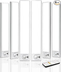 6Pack 12inch Under Cabinet Lighting, Rechargeable Motion Sensor Light Wireless by AMETHEUS