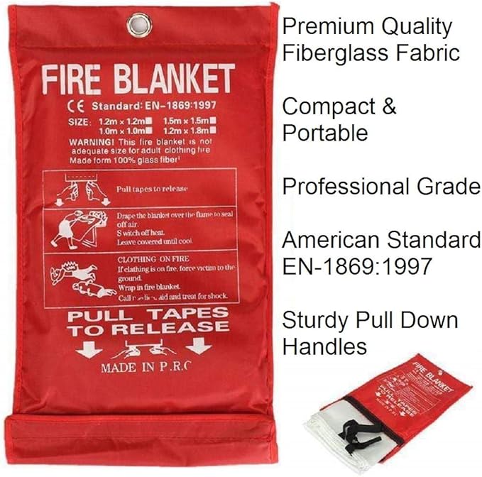 Leberna Emergency Fire Blanket for Home and Kitchen - Image 3