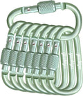 YUCHIYA 8 Pack D-Shape Carabiner Clasp by YUCHIYA