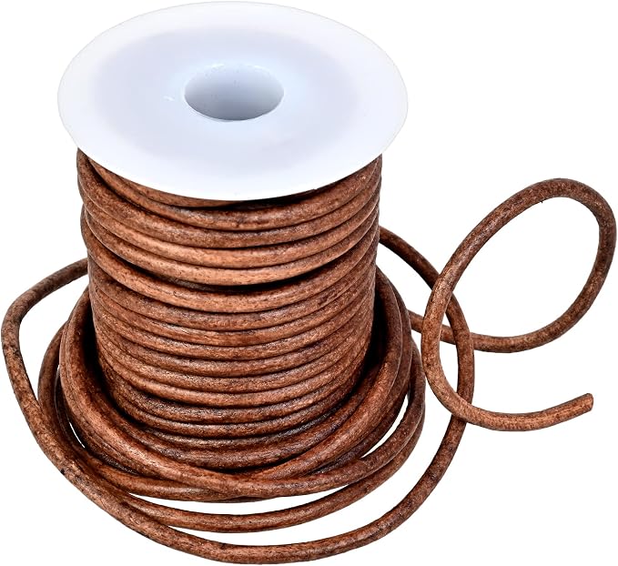 GENIQUE Real/Genuine Round Leather String Cord - Image 4