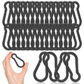 EPHECH 30PCS 3" Black Heavy Duty Spring Snap Hook, M8 5/16" Galvanized Steel by EPHECH