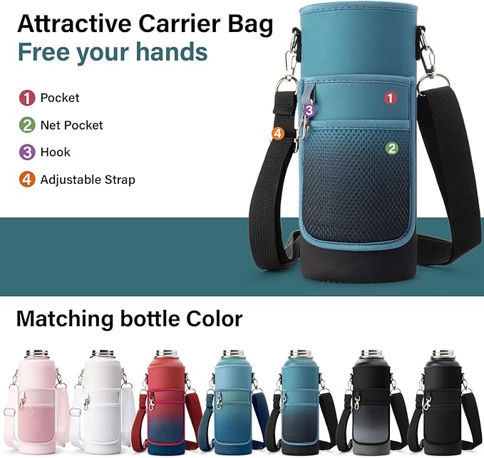 DYSANKY 40 oz Insulated Water Bottle | Thickened Stainless Steel Vacuum Metal - Image 6
