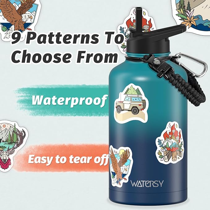 64oz Insulated Water Bottle, BPA Free&Leak Proof, Half Gallon Stainless Steel - Image 4