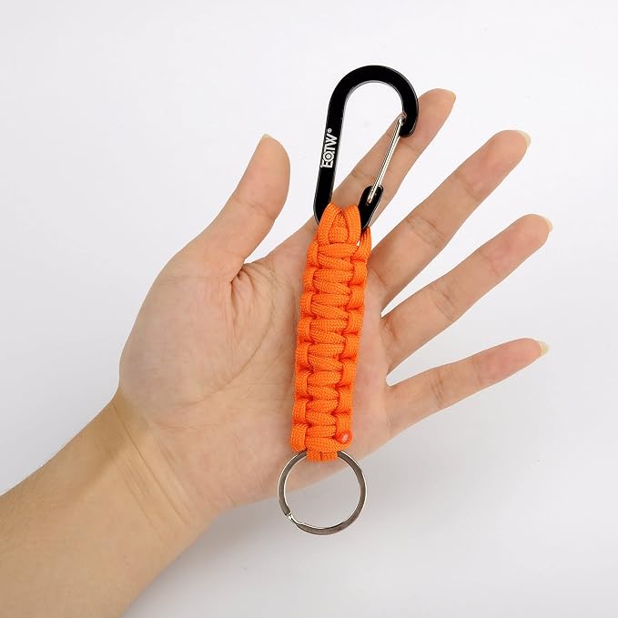EOTW Paracord Keychain for Men Women Paracord Carabiner Backpack Keychain - Image 7