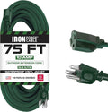 Iron Forge Cable Weatherproof 75 Ft Outdoor Extension Cord by IronForgeCable