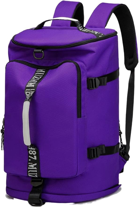 Gym Duffle Bag Waterproof black Laptop Backpack Suitable by FUNYAGO