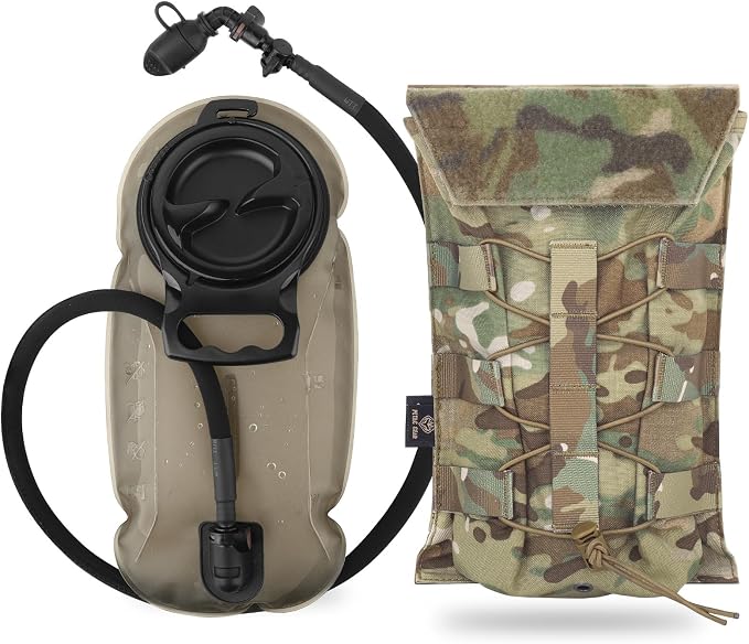 PETAC GEAR 1.5L / 3L Tactical Hydration Pack，Molle Carrier Pouch by PetacGear