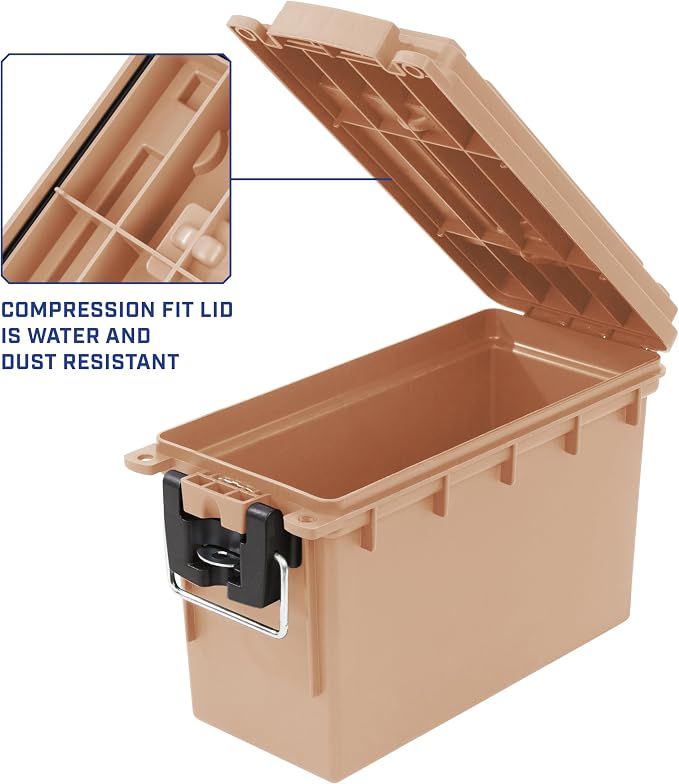 Sheffield 12627 Ammo Storage Box, Stackable .30 Cal Field Boxes, Water and Dust - Image 4