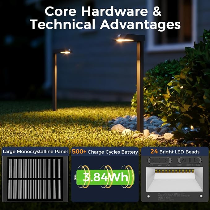 XMCOSY+ Solar Pathway Lights - Image 5