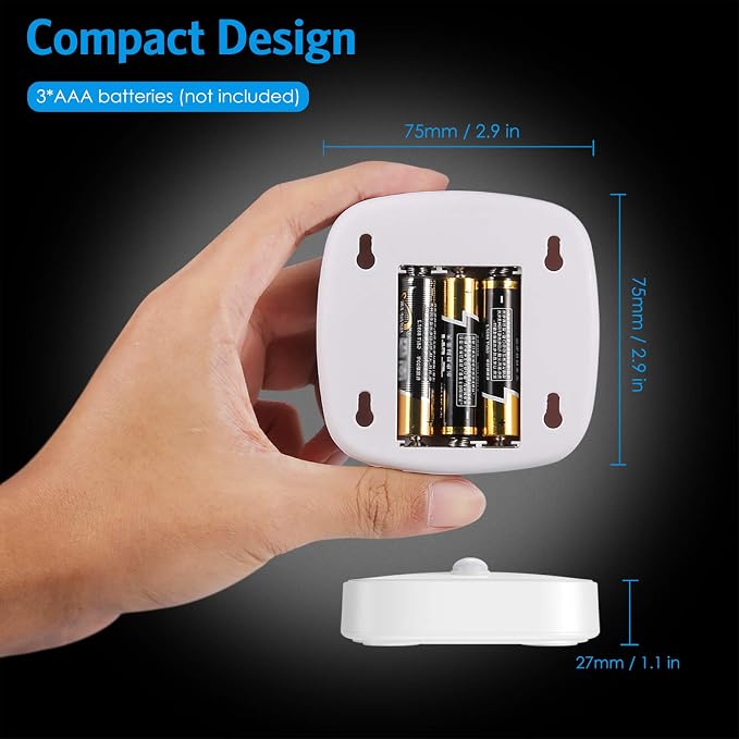 AMIR Motion Sensor Light Indoor, Upgraded Battery-Powered LED Night Light - Image 8