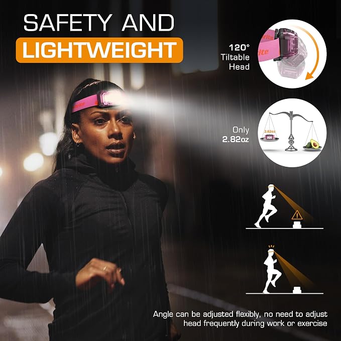 EverBrite Rechargeable Headlamp, 2 Pack Kids Headlamp - Image 7