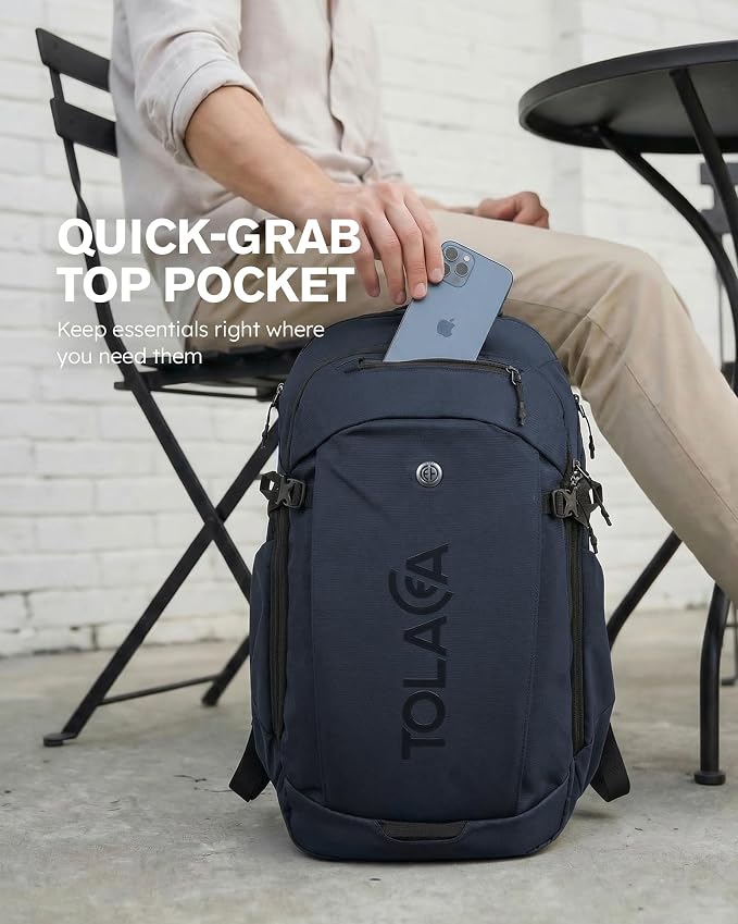 Tolaccea Travel Laptop Backpack 32L, TSA Friendly Flight Approved Computer Work - Image 4