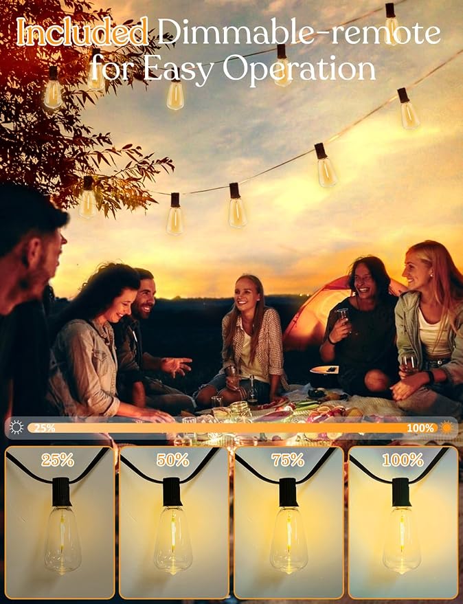 YOYONACY 150 FT Outdoor String Lights - Image 2