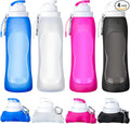 Zopeal 4 Pieces Collapsible Water Bottles Roll up Folding Silicone Foldable by Zopeal
