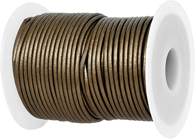 GENIQUE Real/Genuine Round Leather String Cord by GENIQUE