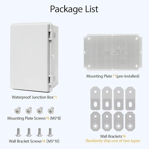 Junction Box ABS Plastic IP65 Waterproof Dustproof Universal Electrical - Image 8