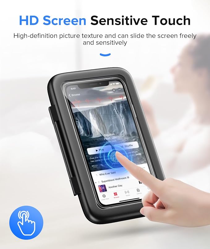 LC-dolida Shower Phone Holder Waterproof 480 Rotation Phone Stand Case Mount - Image 5