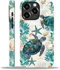 for iPhone 11 Pro Case, HH2 Ocean Sea Turtle Nautical Map Hybrid 2 Layer Hard by Unknown