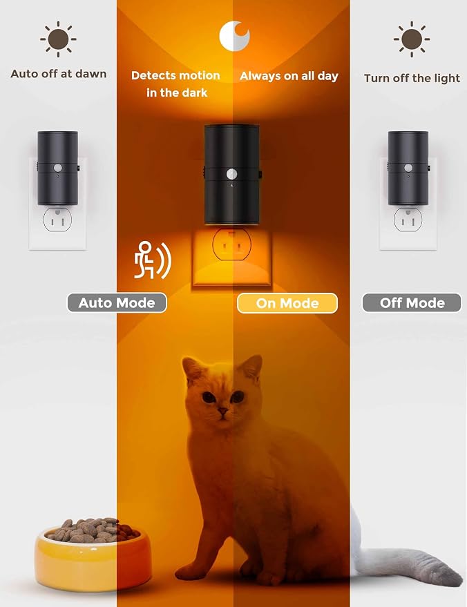 L LOHAS LED Motion Sensor Night Light, Amber Nightlights, Motion Activated - Image 4
