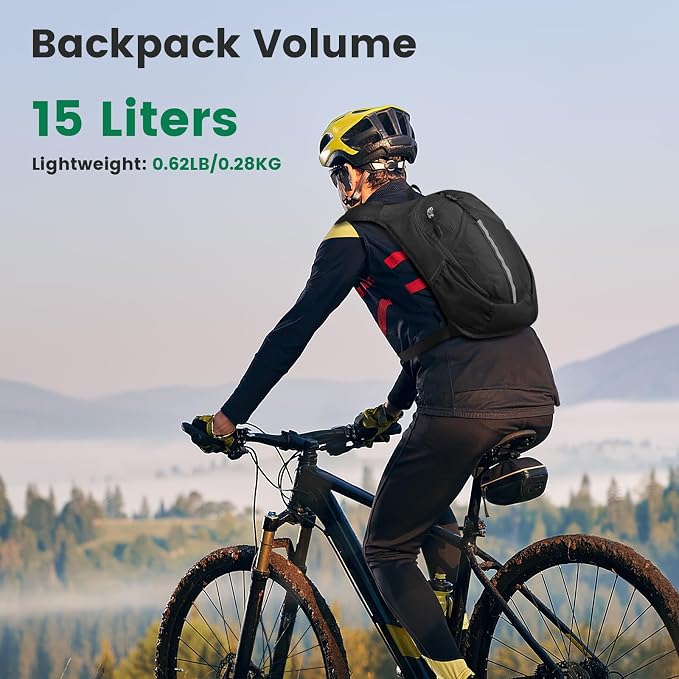 Small Hiking Backpack 15L- Lightweight Packable Foldable Backpack - Image 8