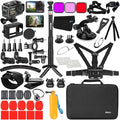Accessories Bundle for DJI Osmo Action 5 Pro/Action 4/3 Waterproof Case Diving by Husiway