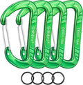 Gabbro Carabiner Clips Heavy Duty 12kN, Wiregate Aluminum Lightweight Caribeener by Gabbro