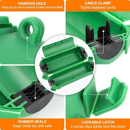 RESTMO 5-Piece Outdoor Waterproof Electrical Box Set – 12.5" x 8.5" x 5" Large - Image 4