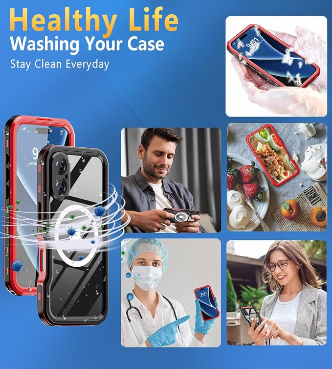 for iPhone 16 Case Waterproof | Full Body Shockproof Dust Proof Phone Case Cover - Image 7