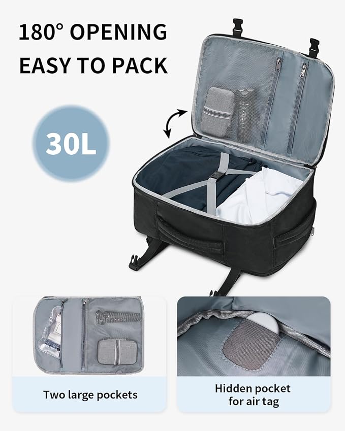 ECOHUB Travel Backpack for Men, Laptop Carry on Backpack - Image 4