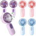 Rossesay 6 Pcs Mini Portable Fan Bulk Cute Handheld Lightweight Small Little by Rossesay