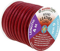 Mandala Crafts Round Genuine Burgundy Leather Cord by MandalaCrafts