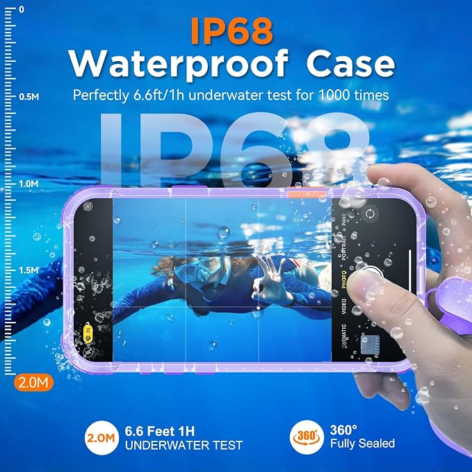 WIFORT for iPhone 17 Air Waterproof Case, - Image 3