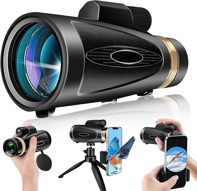 Monocular Telescope 80x100 HD Monoculars by ASxmhGo