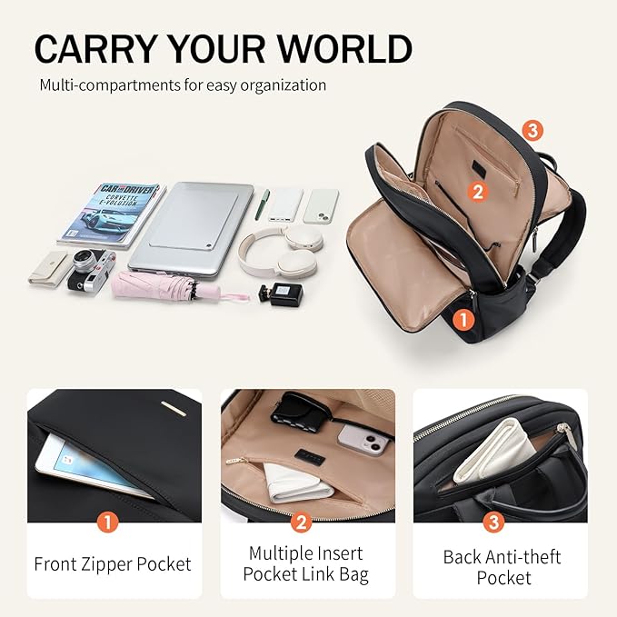GOLF SUPAGS Women Laptop Backpack Casual Daypack - Image 4