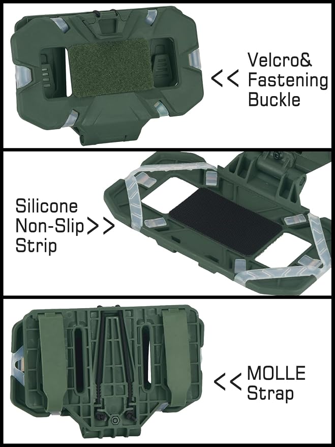 Tactical Gear Plate Carrier Vest Accessories Phone Chest Mount Holder - Image 5