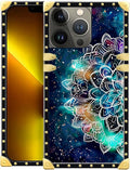 Compatible with iPhone 13 Pro Max Case, Starry Sky Colourful Mandala Luxury by Unknown