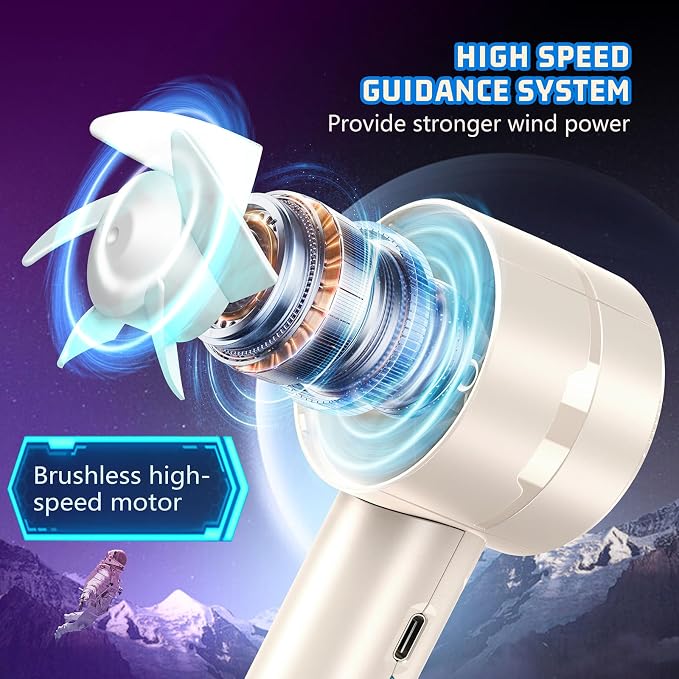 AaoLin 2pcs Portable Handheld Turbo Fan - Image 3