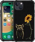 for iPhone 13 Mini Case, Pig Sunflower Yellow Sunshine Pattern Made of Soft by FKBRCL4U