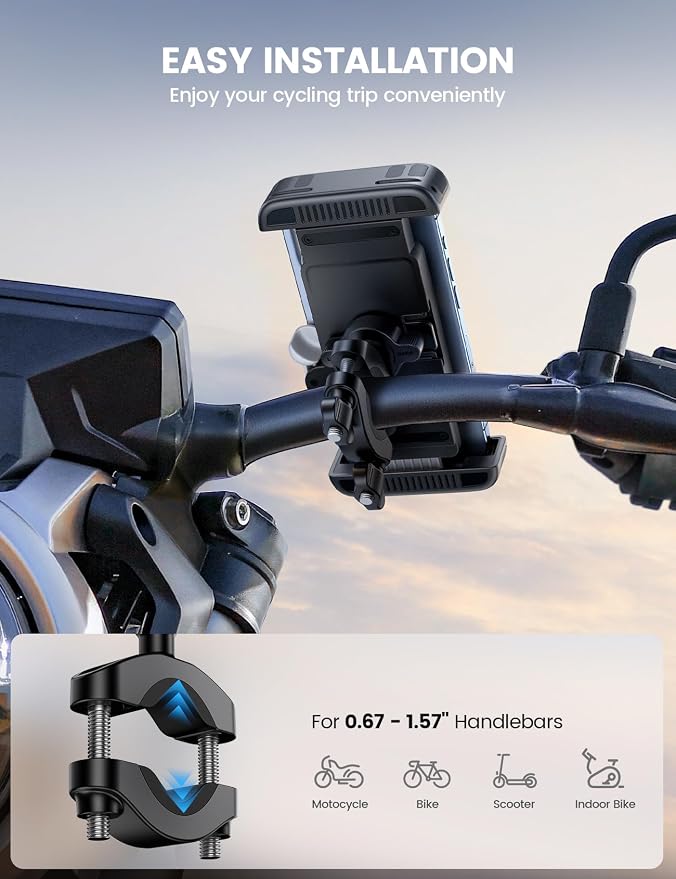 Lamicall Bike Motorcycle Phone Mount - Image 4