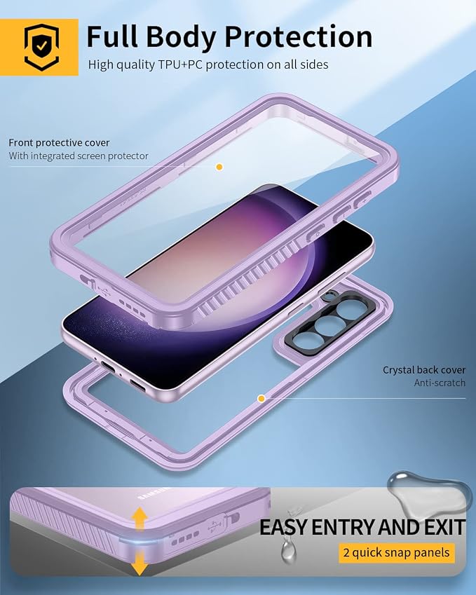 Lanhiem for Samsung Galaxy S23 Case, IP68 Waterproof Dustproof Case - Image 3