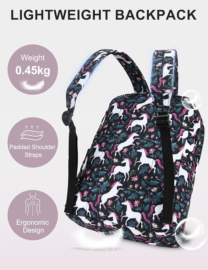 VASCHY Backpack for School, Lightweight Water Resistant Bookbag Casual Daypack - Image 5