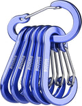 Booms Fishing CC1 Multi-Use Carabiner Clip, 6 Pack Small Caribeener Clips by BoomsFishing
