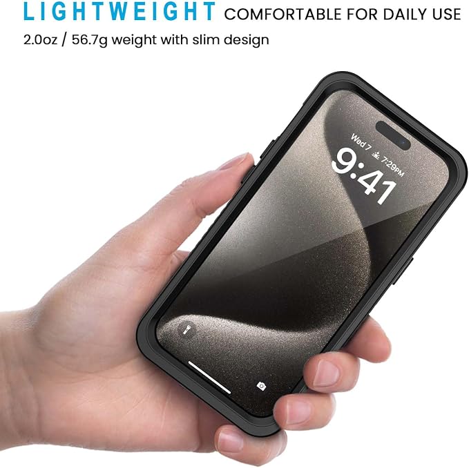 Lanhiem Magnetic for iPhone 15 Pro Max Case, Waterproof Shockproof Dustproof - Image 4