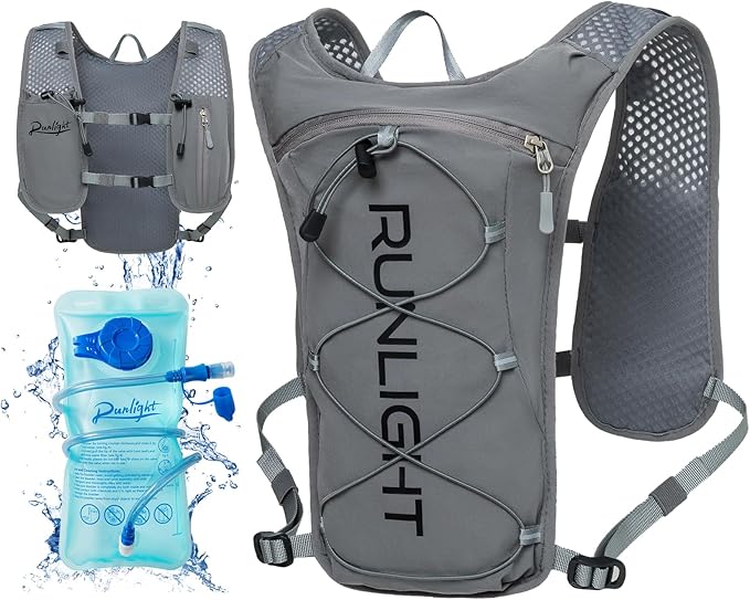 Runlight Running Vest for Women Men Lightweight Hydration Backpack Pack by OutdoorSports