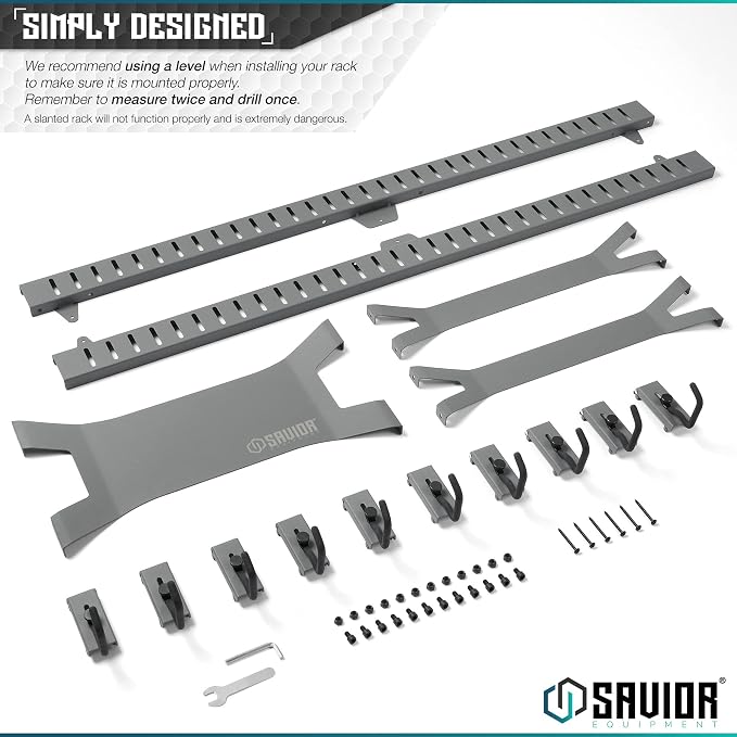 Savior Equipment Horizontal Steel Wall Mount Firearm Rifle Display Rack - Image 6