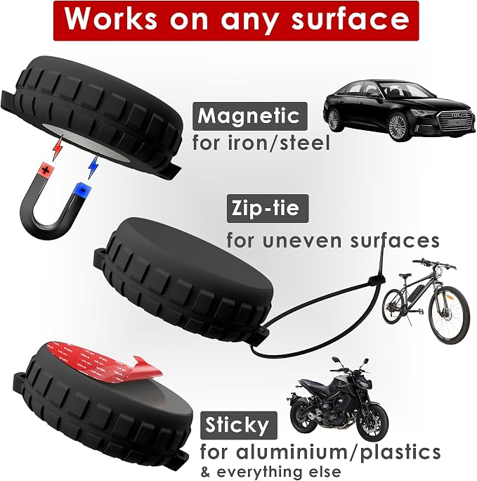 Ultra Strong Neodymium Magnetic Case Compatible AirTag Tag Waterproof Magnet - Image 2