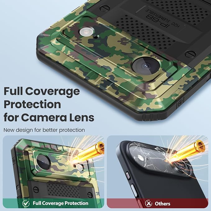 Mitywah Waterproof Case for iPhone Air, Military Grade Rugged Metal Case - Image 6