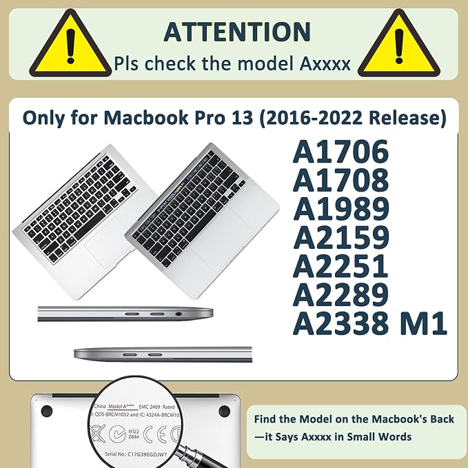 Laptop Case for New MacBook Pro 13 inch M1 M2 2016-2022 Release, Arts Crodidel - Image 2