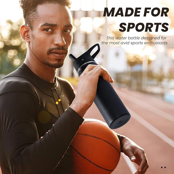40 Pack 22 oz Sports Water Bottle - Image 2